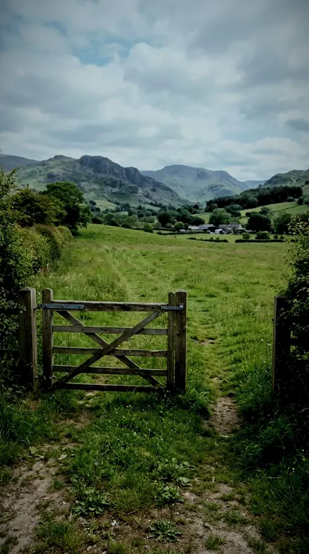 Graded with Land and Light: Squall Line on First leg, the gate and the distance behind it